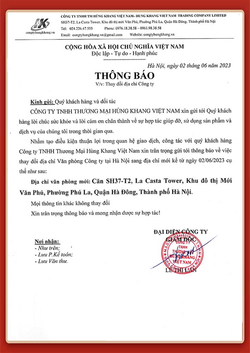 Thong Bao Thay Doi Dia Chi